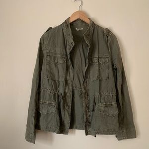 Buffalo David Bitton Army Green Utility Captain Jacket Size Small